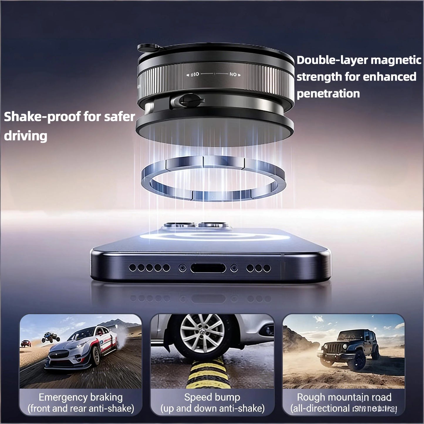 Il supporto magnetico per auto che tiene il telefono sempre stabile