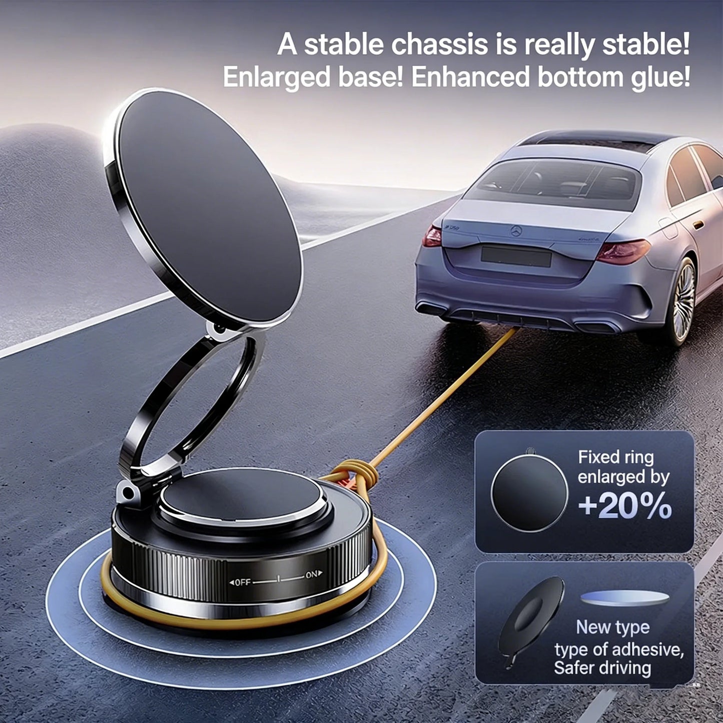 Il supporto magnetico per auto che tiene il telefono sempre stabile